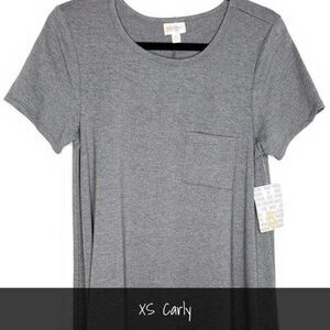 LuLaRoe Carly Dress XS Gray NWT